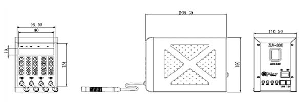 UV LED 照射器外観< UV LED 照射器