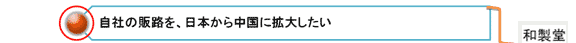 自社の販路を、日本から中国に拡大したい